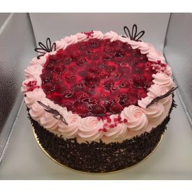 Tejszínes málna torta